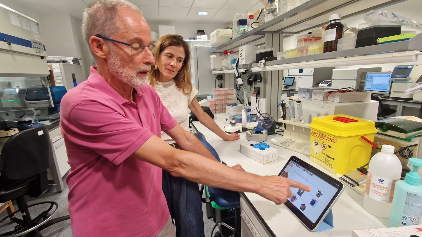El investigador Alberto Espí en la presentación del proyecto